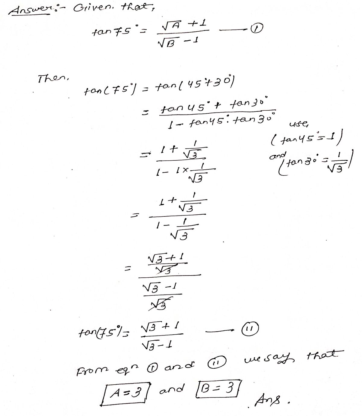 Trigonometry homework question answer, step 1, image 1